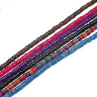 Granos de la cáscara teñido, Nácar, Esférico, Bricolaje, más colores para la opción, 7mm, longitud:38 cm, Vendido por Sarta