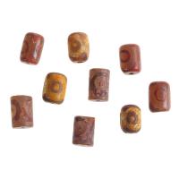 Natural Tibetan Agate Dzi Beads, Column, DIY 
