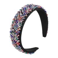 Hair Bands, Acrylic, with Cloth, fashion jewelry & for woman, multi-colored, 41mm 
