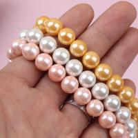 perle de coquillage teint, Shell Pearl, Rond, DIY, plus de couleurs à choisir, 6-14mm cm, Vendu par brin