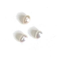 No Hole Cultured Freshwater Pearl Beads, Teardrop, DIY & half-drilled, white, 4-11mm 