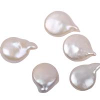 Perles nacres baroques de culture d'eau douce , perle d'eau douce cultivée, DIY & aucun trou, blanc, 15-18mm, Vendu par PC