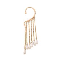 Ohrring-Manschette, Zinklegierung, mit Kunststoff Perlen, plattiert, Modeschmuck & für Frau, keine, 50x150mm, verkauft von PC