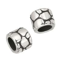 Stainless Steel Large Hole Beads, original color Approx 4mm 