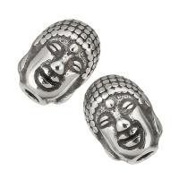Stainless Steel Beads, Buddha, original color Approx 2mm 
