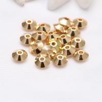 Brass Spacer Beads, gold color plated, DIY, golden, 4mmuff0c6mm 