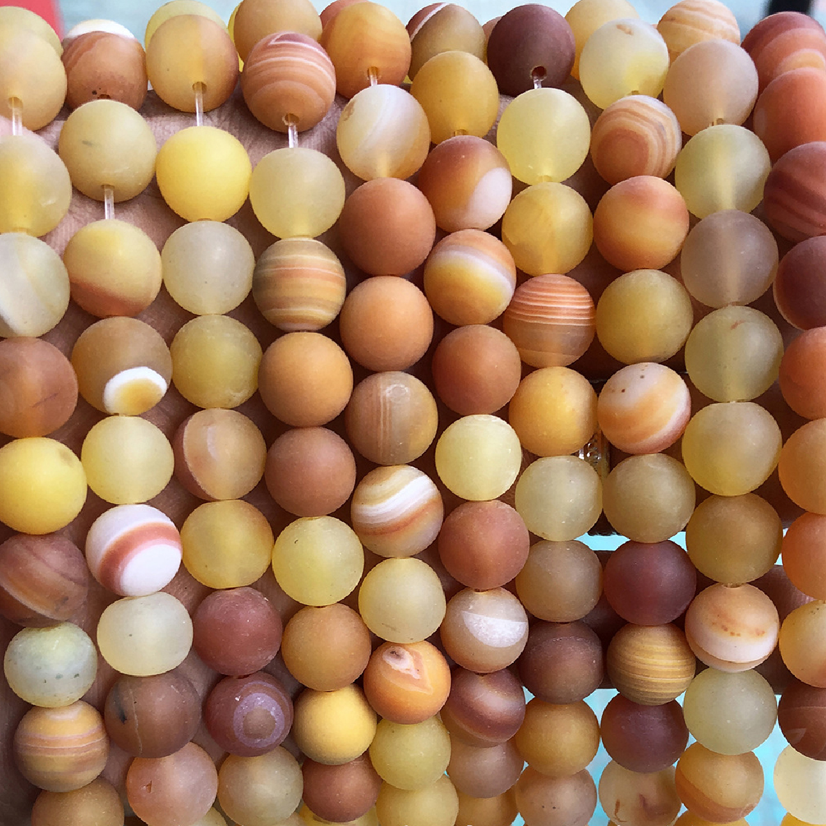 Natural Lace Agate Beads, Round, different size for choice & frosted, more colors for choice, Length:Approx 14.57 Inch, Sold By Strand