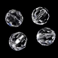 Transparent Acrylic Beads, Round, faceted & translucent 24mm Approx 2.8mm, Approx 