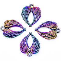 Wing Shaped Zinc Alloy Pendants, Angel Wing, plated, mixed colors 