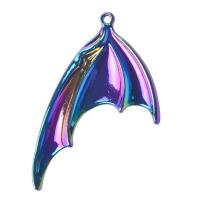 Wing Shaped Zinc Alloy Pendants, plated, mixed colors 