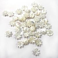 Бусины из натуральных белых ракушек, Белая ракушка, Форма цветка, DIY, белый, 10mm, продается PC