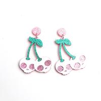 Acrylic Drop Earring, with Zinc Alloy, fashion jewelry & for woman 