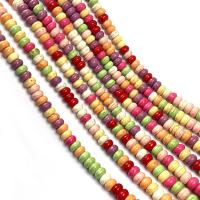 Synthetische Türkis Perlen, Abakus,Rechenbrett, DIY & verschiedene Größen vorhanden, gemischte Farben, Länge:ca. 15 ZollInch, verkauft von Strang