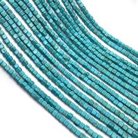 Synthetic Turquoise Beads, Cube, DIY blue Approx 15.7 Inch 