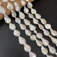 Keshi Cultured Freshwater Pearl Beads, Nuggets, DIY, white, 13x20- 