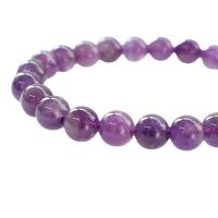 Amethyst Bracelet, polished, Unisex, purple cm 