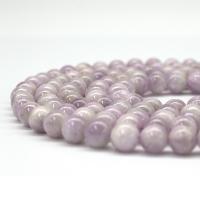 Kunzit Perlen, rund, poliert, DIY, violett, Länge:38 cm, verkauft von Strang