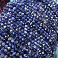 Perles en sodalite, Rond, DIY & facettes, bleu, 4mm cm, Vendu par brin