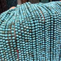 Perles en Turquoise naturelle, Rond, DIY & facettes, couleurs mélangées, 4mm cm, Vendu par brin