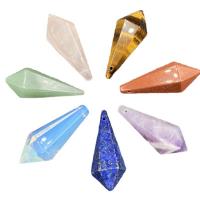 Gemstone Jewelry Pendant, Natural Stone, Conical & Unisex 