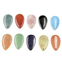 Gemstone Jewelry Pendant, Natural Stone, Teardrop & Unisex 