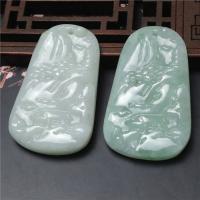 Jadeite Pendant, polished, light green 