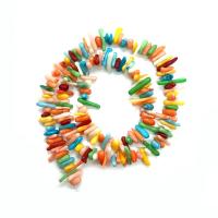 Synthetische Koralle Perle, Unregelmäßige, DIY, keine, 5-14mm, Länge:ca. 15 ZollInch, verkauft von Strang