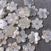 Natural White Shell Beads, Flower, DIY, white, 15mm 