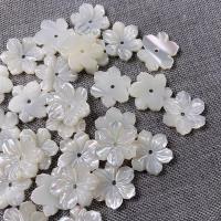 Natural White Shell Beads, Flower, DIY, white, 15mm 