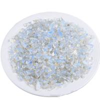 Gemstone Chips, Sea Opal, irregular white 