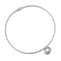 Fashion Choker Necklace, Stainless Steel, Round, fashion jewelry & for woman, original color, 24mm, 400mm 