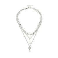 Fashion Multi Layer Necklace, Zinc Alloy, with 2.17inch extender chain, multilayer & for woman Approx 15.67 Inch 