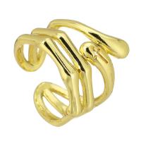 Brass Finger Ring, Adjustable & fashion jewelry & for woman, golden, 12mm 