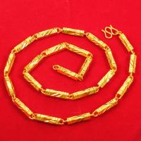 Латунь цепи ожерелье, плакирован золотом, ювелирные изделия моды, Золотой, продается PC