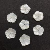 Natural White Shell Beads, White Lip Shell, Flower, Carved, DIY, white, 26mm 