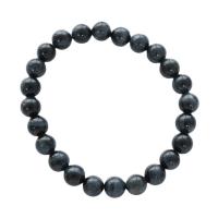 Tiger Eye Stone Bracelets, polished & for man, black Approx 18 cm 