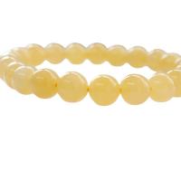 Beeswax Bracelet, Round, polished, Unisex yellow cm 