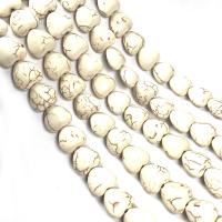 Howlite Beads, Heart, DIY white 