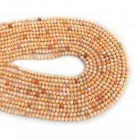 Synthetische Koralle Perle, rund, DIY, helles Rosa, 3mm, Länge:38 cm, verkauft von Strang