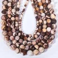 Zebra-Jaspis Perle, Zebra Jaspis, rund, poliert, DIY & verschiedene Größen vorhanden, gemischte Farben, verkauft von Strang