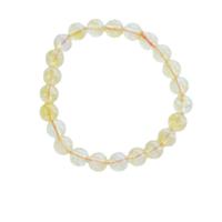 perles de citrine bracelet, Rond, poli, DIY & unisexe & normes différentes pour le choix, Jaune cm, Vendu par brin