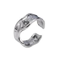 Titanium Steel Cuff Finger Ring, plated, fashion jewelry 9mm 