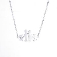 Stainless Steel Jewelry Necklace, silver color plated, Unisex Approx 17.72 Inch 