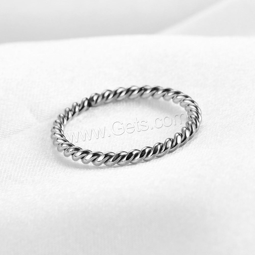 Stainless Steel Finger Ring, plated, different size for choice & for woman, more colors for choice, 2mm, US Ring Size:5-10, Sold By PC