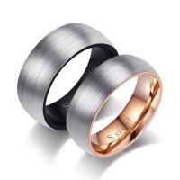 Titanium Steel Finger Ring, plated, Unisex US Ring 