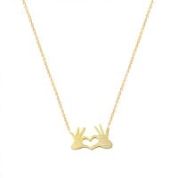 Brass Jewelry Necklace, with 1.97inch extender chain, Hand, plated, for woman Approx 17.72 Inch 