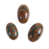 Natural Tibetan Agate Dzi Beads, Oval, DIY, mixed colors 