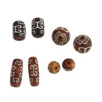 Natural Tibetan Agate Dzi Beads, DIY 