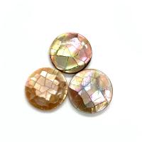 Natural Freshwater Shell Beads, Flat Round, DIY 16mm 