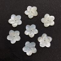 White Lip Shell Beads, Flower, Carved, DIY white, 26mm 
